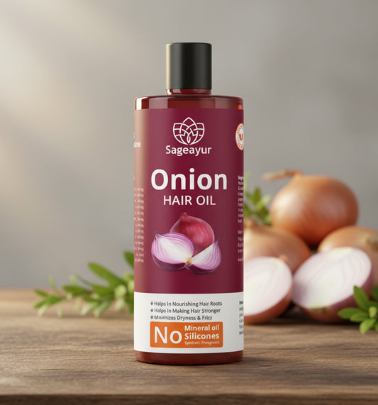 Sageayur Onion Hair oil | 100% Ayurvedic-200Ml