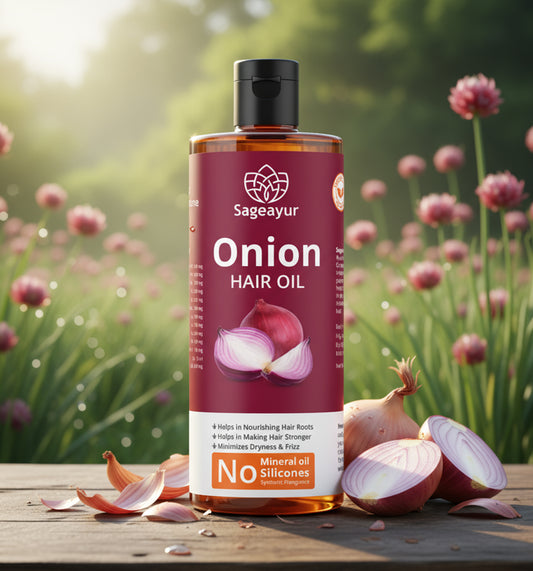 Sageayur Onion Hair oil | 100% Ayurvedic-200Ml